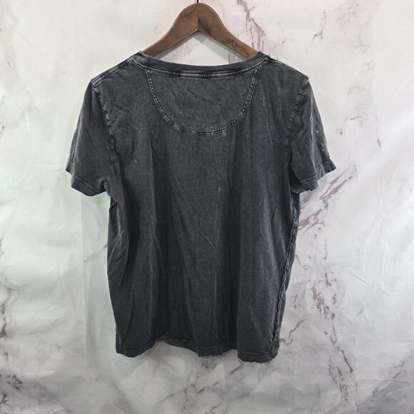 Anthropologie T Shirt Womens Medium Gray Boxy Crew Novia Jonatan Possibilities - Picture 5 of 9